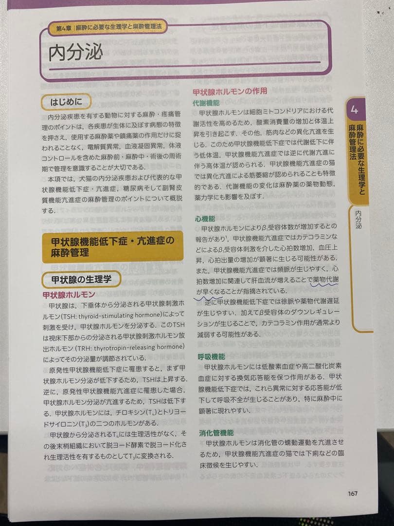 臨床麻酔・疼痛管理学（獣医）　裁断済み　書き込みあり