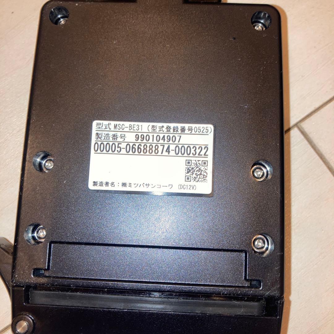 MSC-BE31 MITSUBA ミツバサンコーワ ETC バイク用 二輪用
