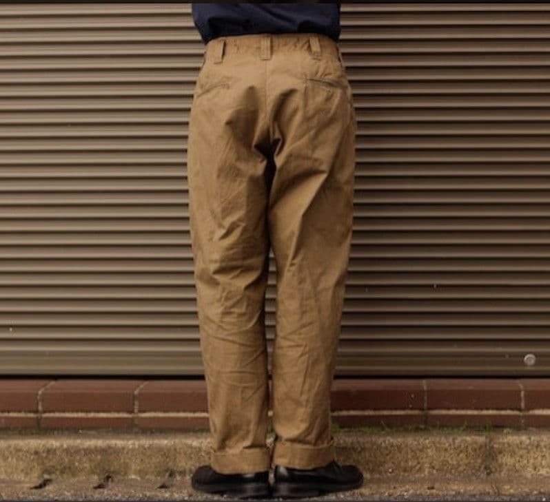 ウエアハウス w36 lot1205 ミリタリーパンツ 両玉縁 硫化染めコットン