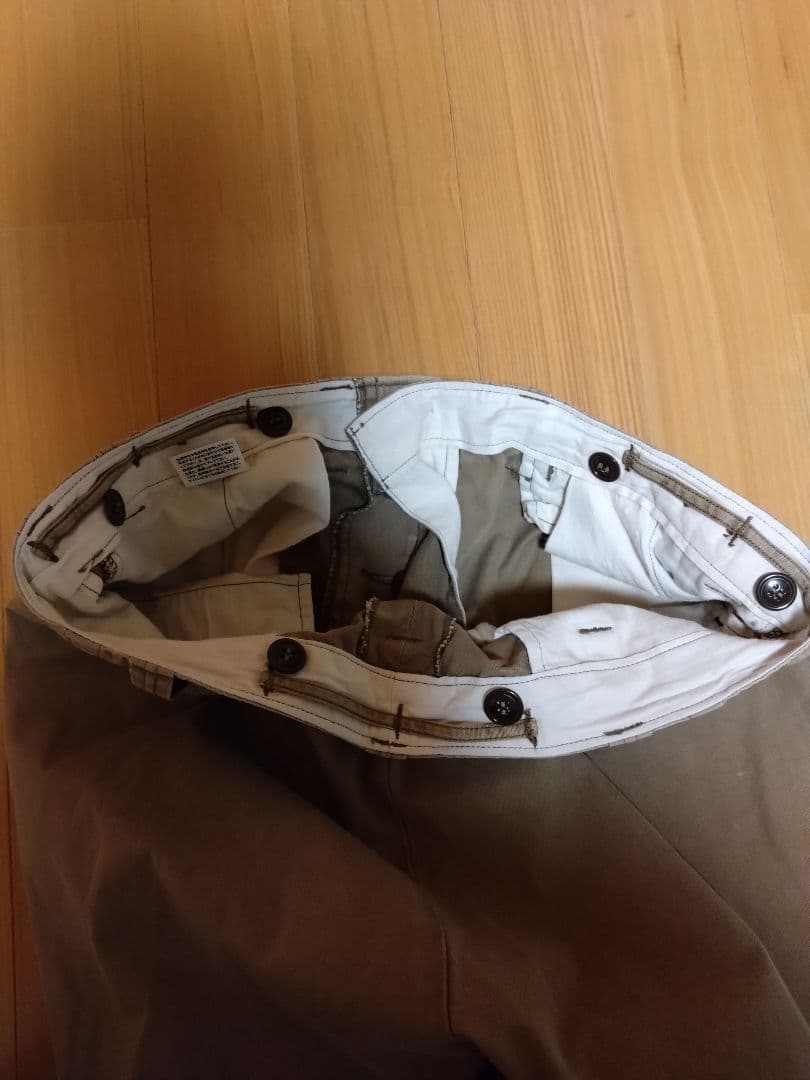 ウエアハウス w36 lot1205 ミリタリーパンツ 両玉縁 硫化染めコットン