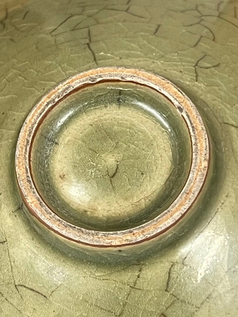 古美術•時代物•龍泉窯青磁茶碗•鉢；西き2-0008