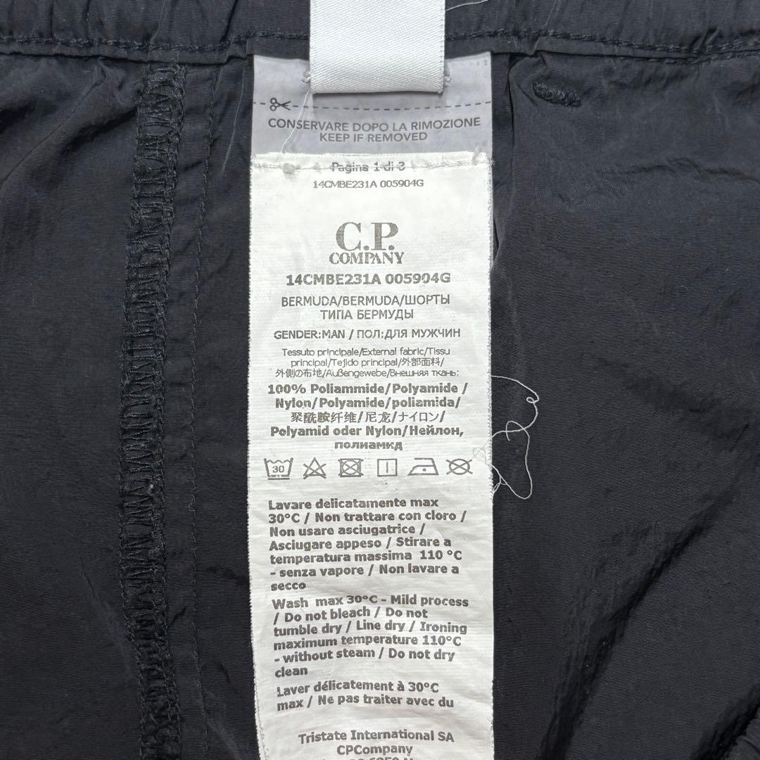 C.P.company ショーツ カーゴパンツ ナイロン 黒 48 ゴーグル