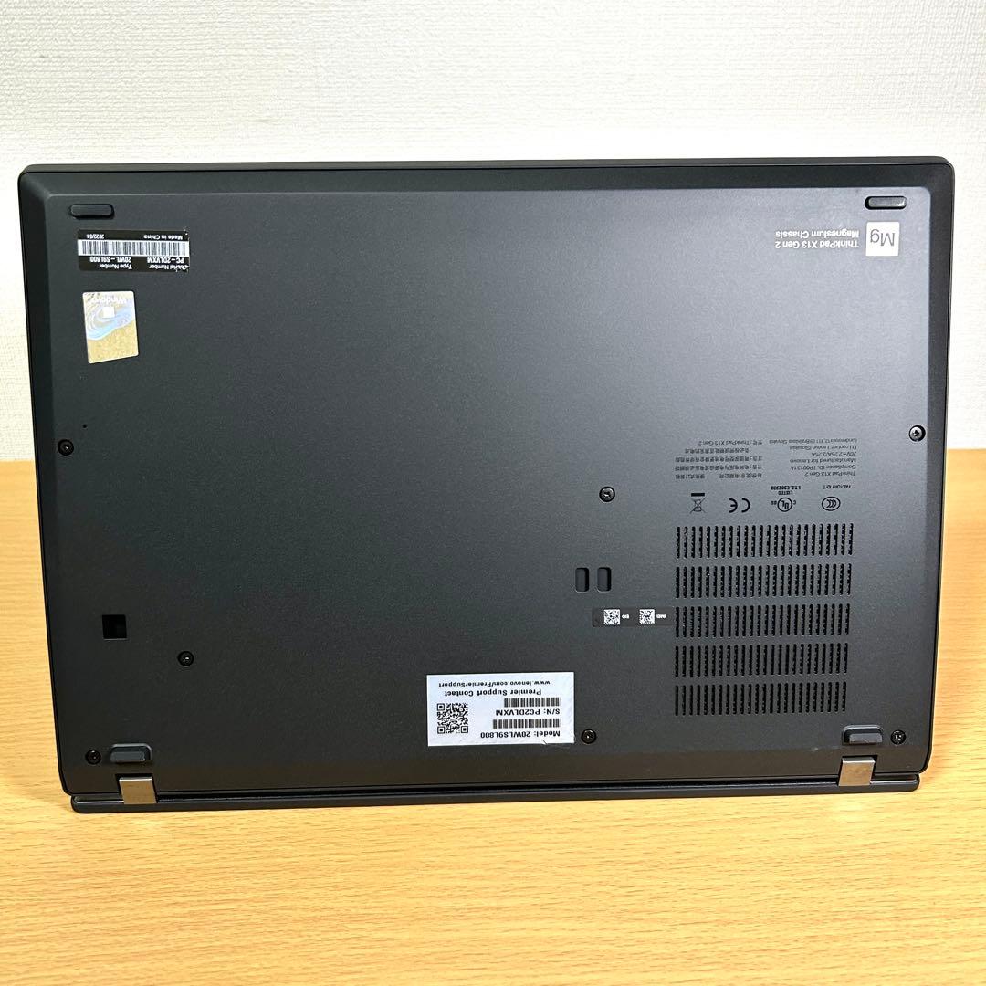 Windowsノート本体 Lenovo ThinkPad X13 Gen2 i7 512GB 16GB