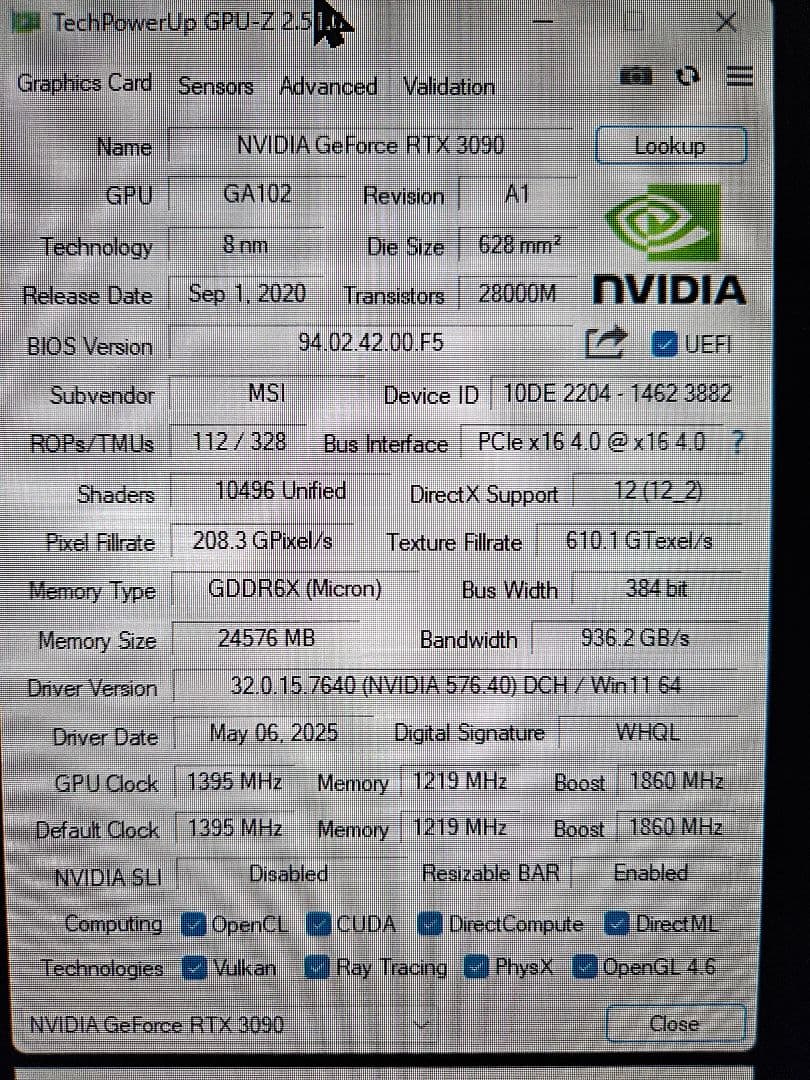 グラフィックボード・グラボ・ビデオカード MSI GeForce RTX 3090 SUPRIM X