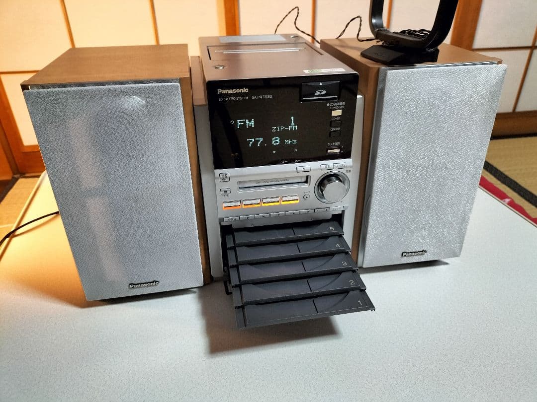 panasonicミニコンポSA-PM730SD リモコン取扱い説明書付き