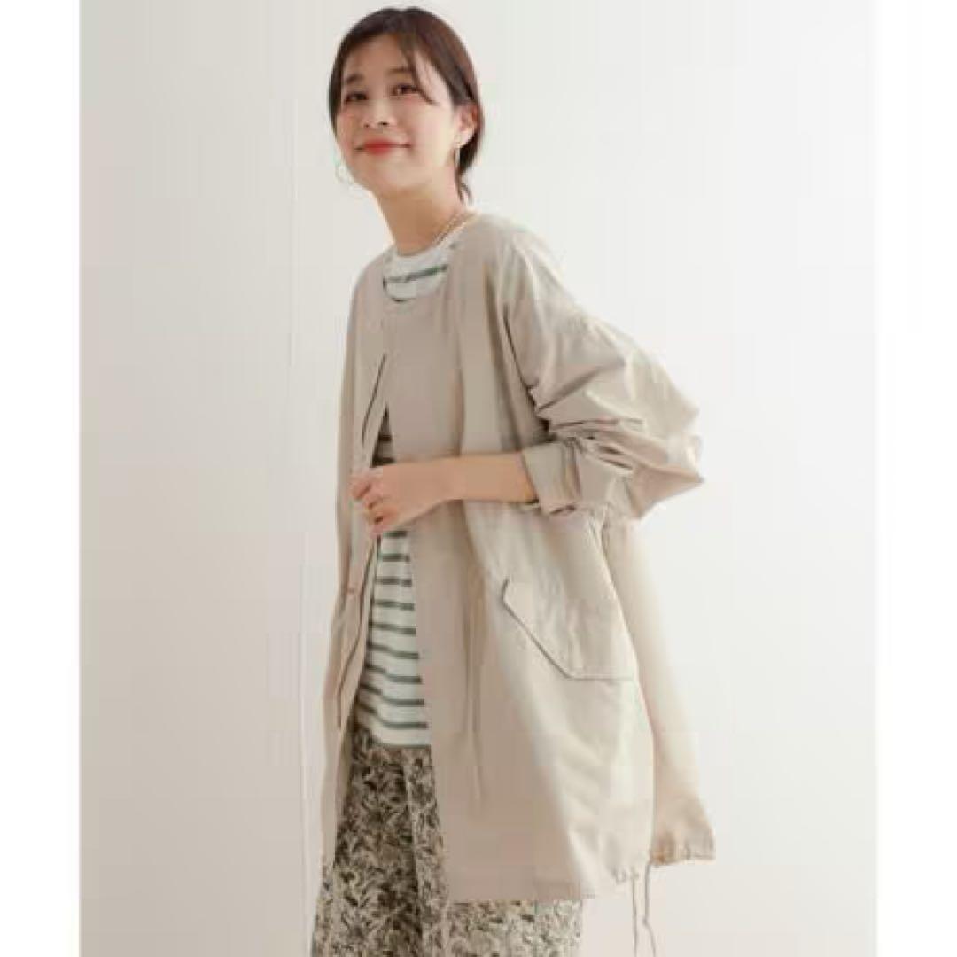 【mk】URBAN RESEARCH DOORS ノーカラーモッズコート