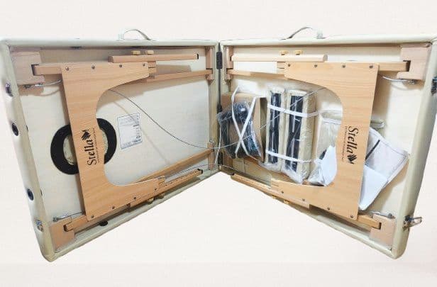 Stellaプロ用マッサージベッド 折りたたみ式 ホワイト 未使用品 ケース付き