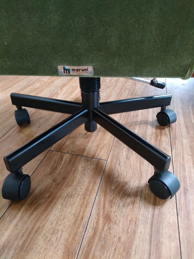 希少 マルニ 「地中海」デスクチェア 昇降回転 キャスター アーム クラシック