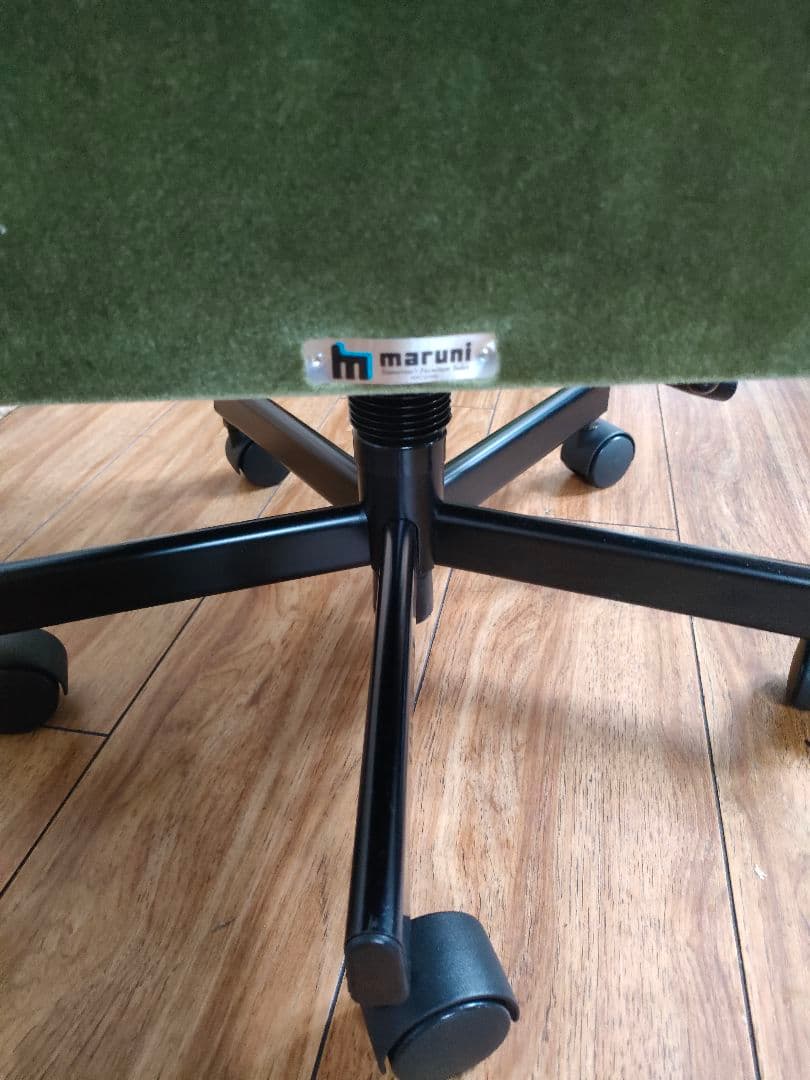 希少 マルニ 「地中海」デスクチェア 昇降回転 キャスター アーム クラシック