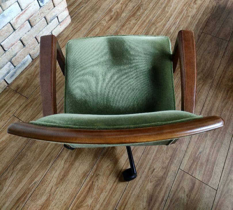 希少 マルニ 「地中海」デスクチェア 昇降回転 キャスター アーム クラシック