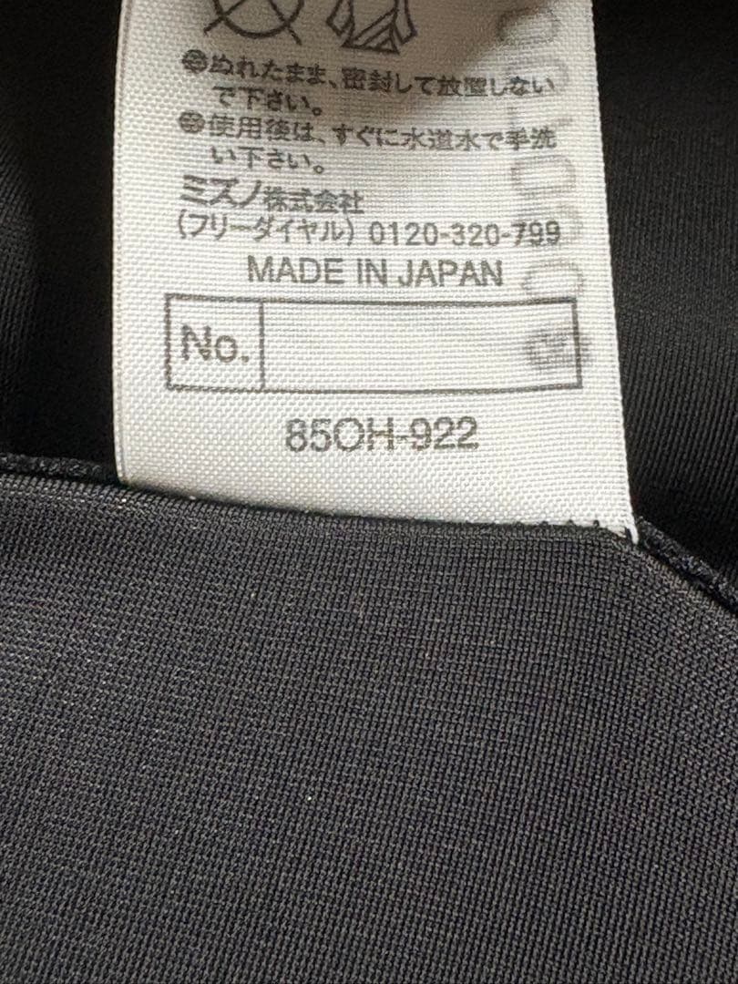 MIZUNO 初期マイティライン M うろこ模様 競泳水着 強光沢 ハイカット黒