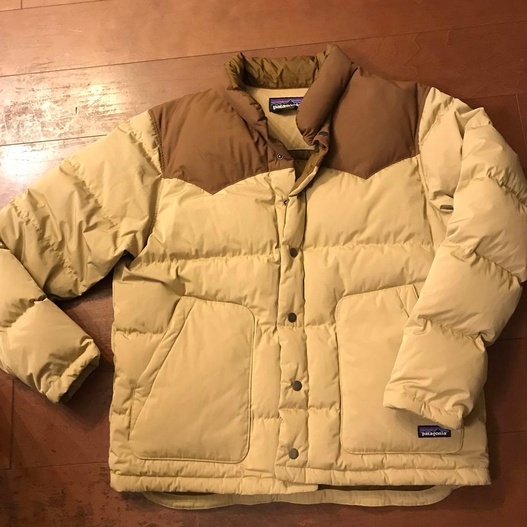 patagonia ダウンジャケット Lサイズ ベージュ/ブラウン