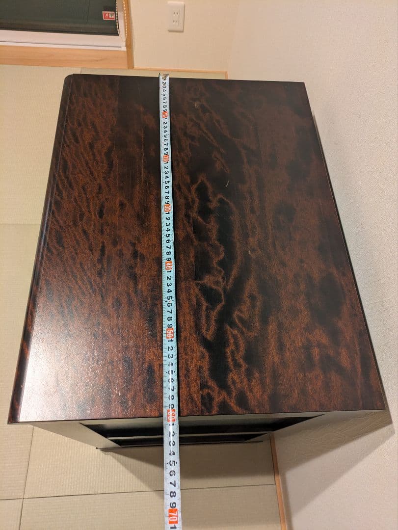 【北海道民芸家具】北民 チェスト タンス 5段 整理箪笥 無垢材 和モダン 虎斑