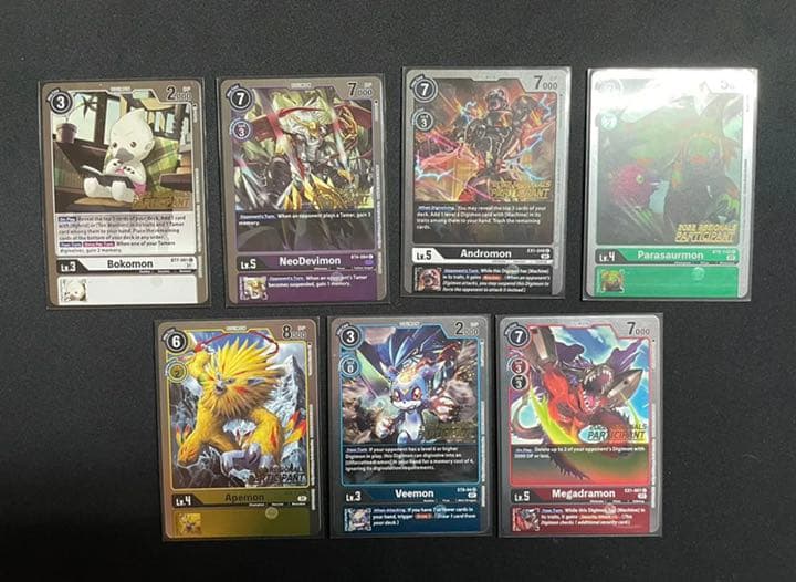 デジモンカード 英語 海外限定 プロモ パック 2022 7枚セット 未開封品