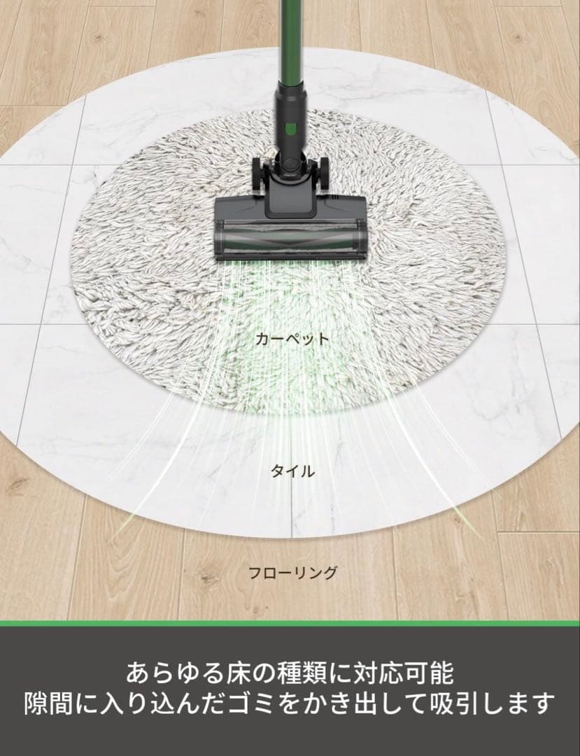 ✨コードレス 掃除機✨サイクロン ブラシレス スティッククリーナー LED 軽量