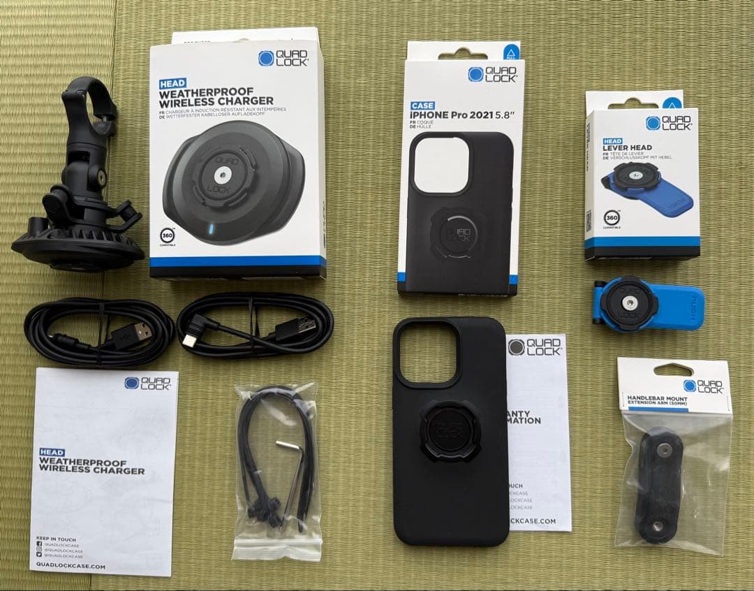 QUAD LOCK 防水ワイヤレスチャージャーセット