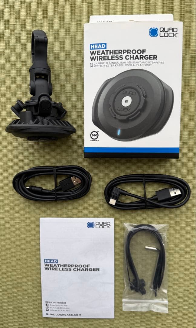 QUAD LOCK 防水ワイヤレスチャージャーセット