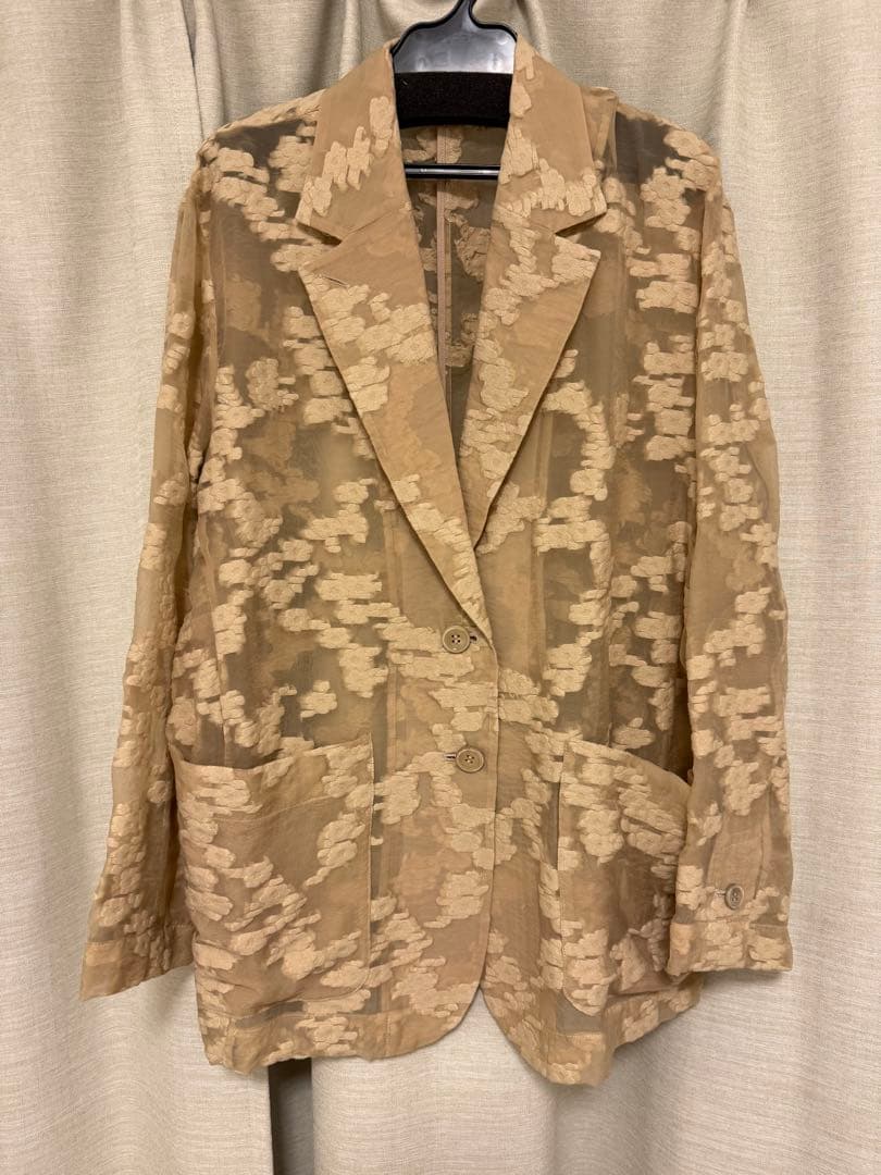ジャケット・アウター CLANE FLOWER SHEER JACQUARD JACKET
