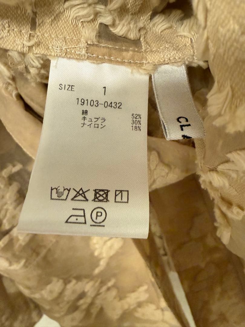 ジャケット・アウター CLANE FLOWER SHEER JACQUARD JACKET