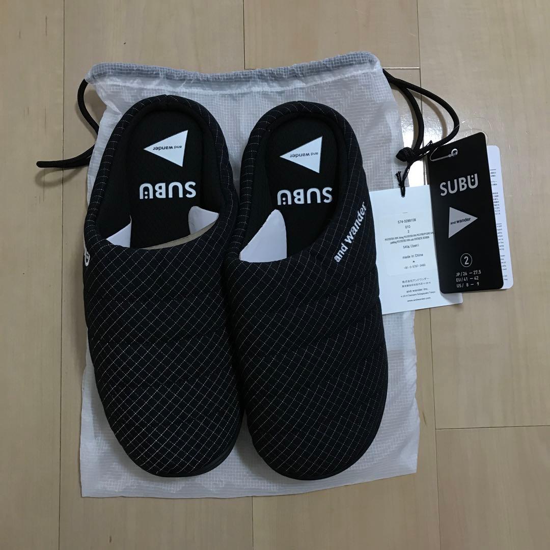 サイズ2 SUBU × AND WANDER REFLECTIVE RIP 黒