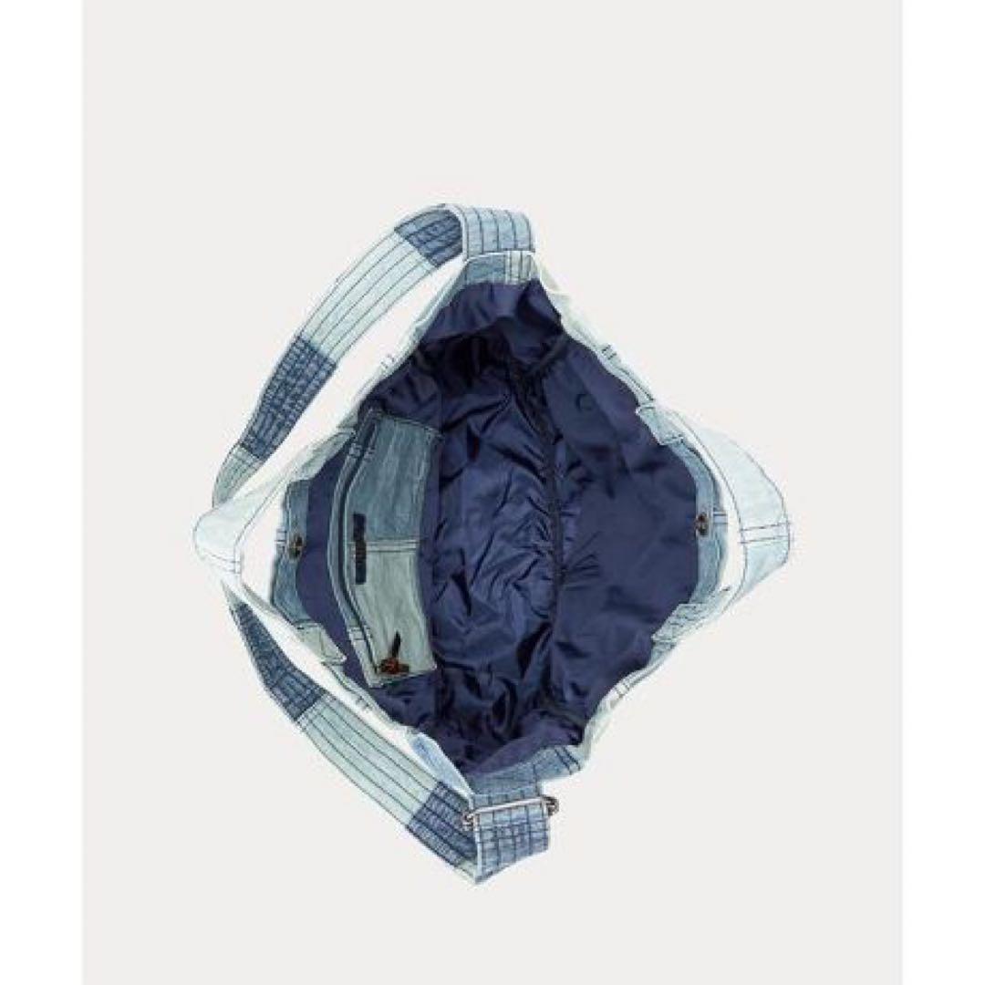 新品ポロラルフローレン　パッチワークデニムトートバッグ　ショルダーバッグ