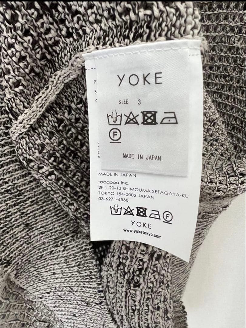YOKE/ 24ss メッシュニット サイズ3