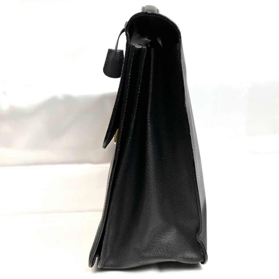 【美品】ヴァレクストラ　ブリーフケース　レザー　A4 ロゴ　ヴィンテージ