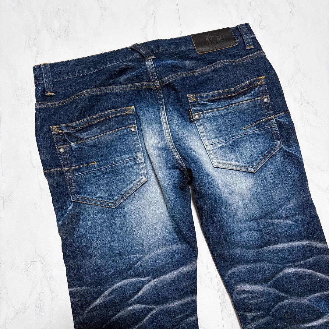 トルネードマート00s archive y2k平成ギャル男　フレアデニム　鬼ヒゲ