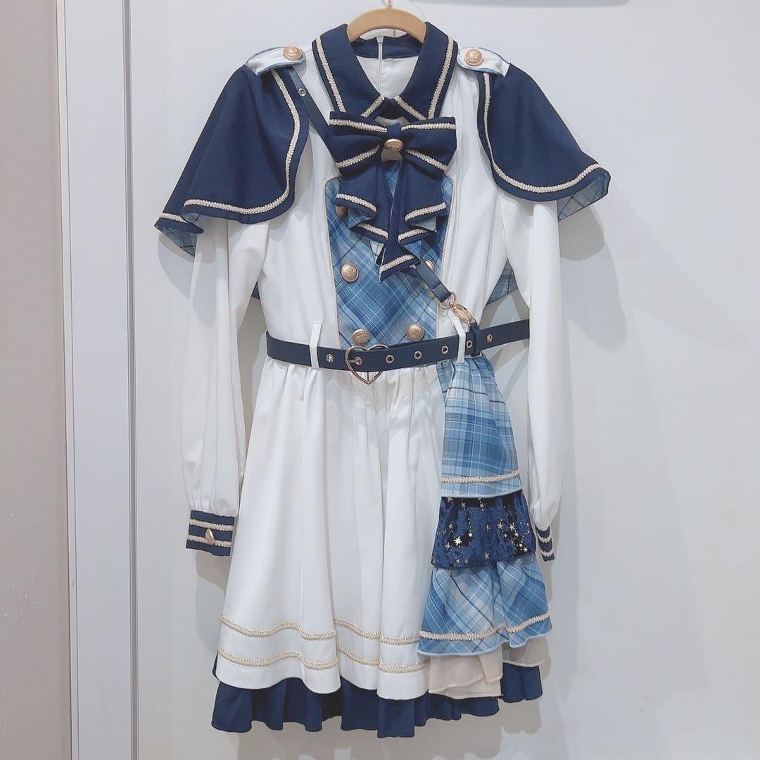 ToAlice シャイニーアイドルフルセット（ホワイト+ブルーチェック）