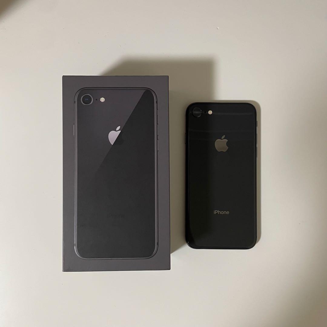 Apple iPhone8 スペースグレー 256G 本体 箱付き SIMフリー