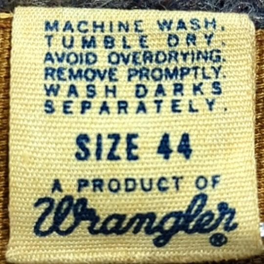 【70s USA製】Wrangler コーデュロイ襟 カバーオール ブラウン