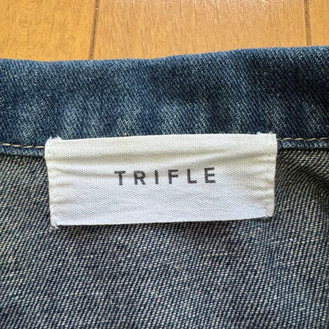 ⭐️完売品⭐️TRIFLE クロップドジャケットデニムセットアップ ブルー F