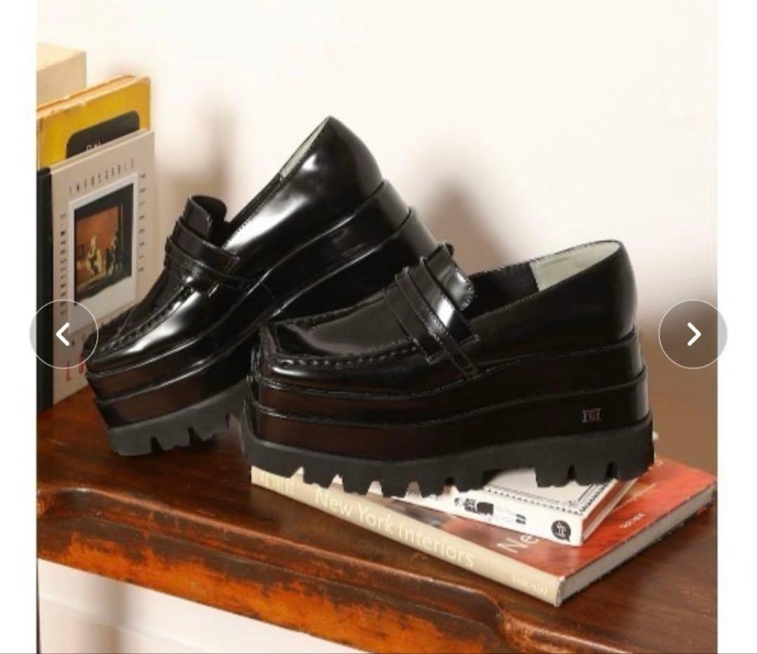 darichプラットフォームローファーSサイズ　ダーリッチ　厚底ローファー