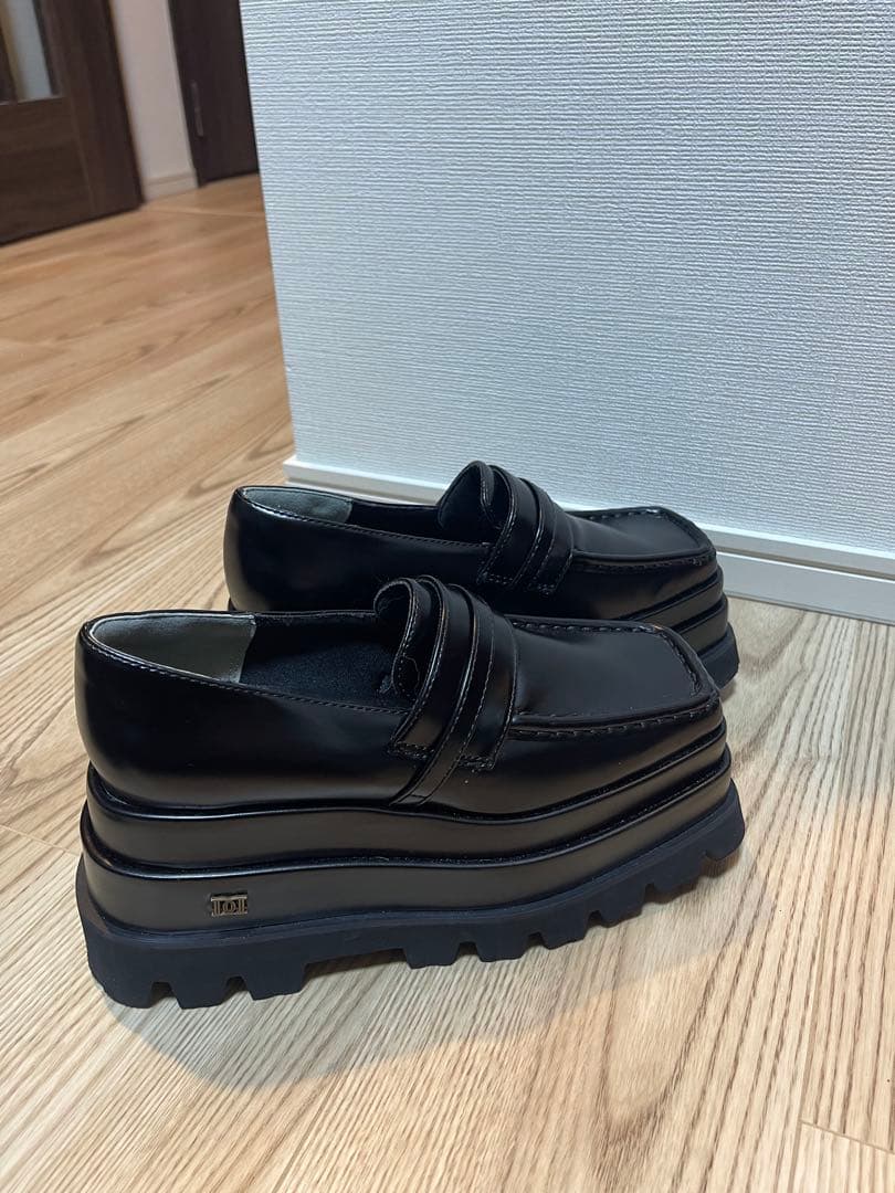 darichプラットフォームローファーSサイズ　ダーリッチ　厚底ローファー