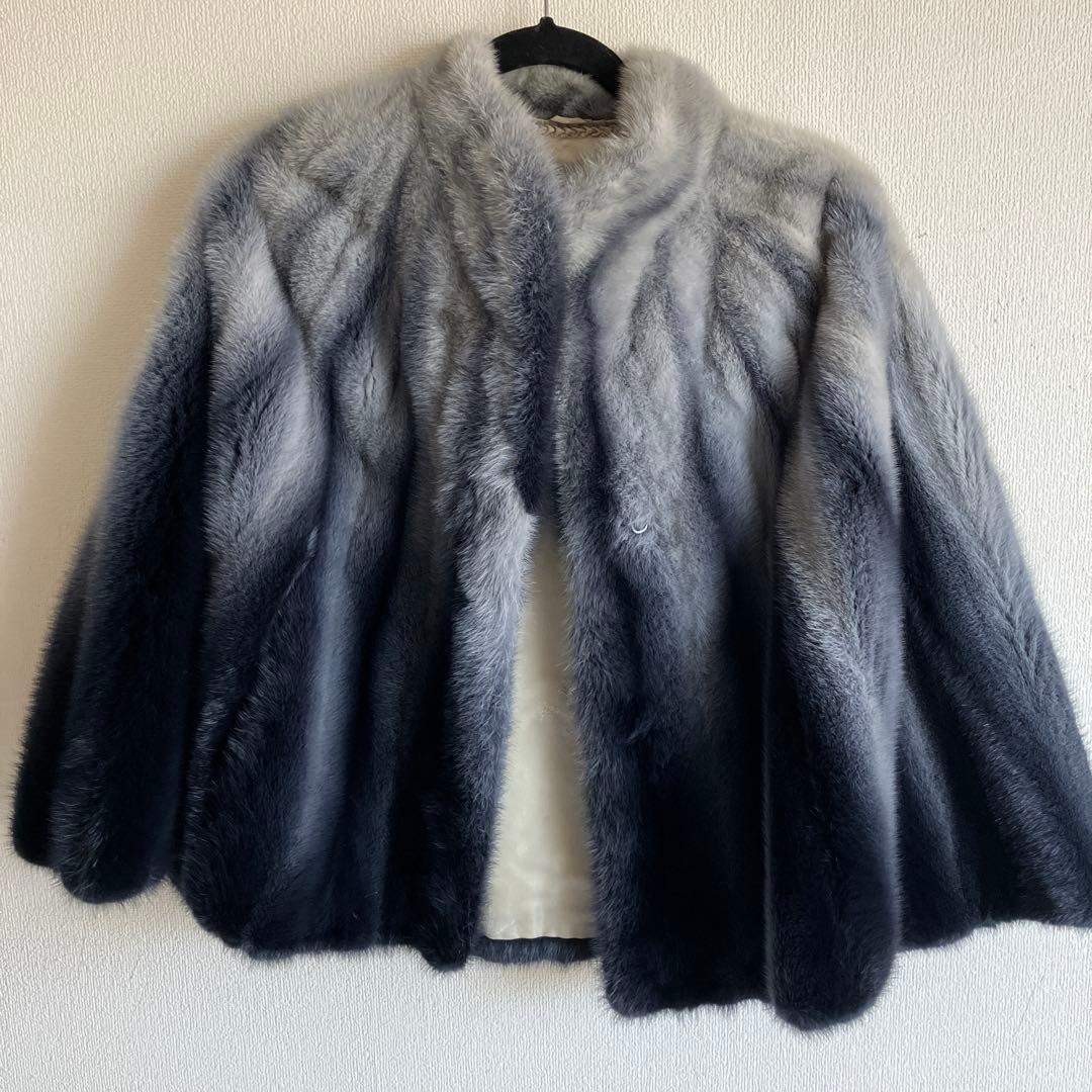 ミンク　ケープ　グラデーション　ふわふわ　専用倉庫預け品