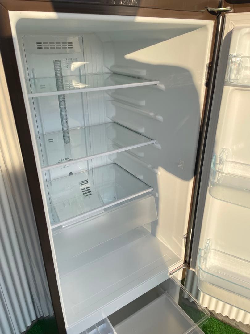 845 パナソニック 168L大きめ2ドア冷蔵庫 ブラウン 一人暮らし 単身