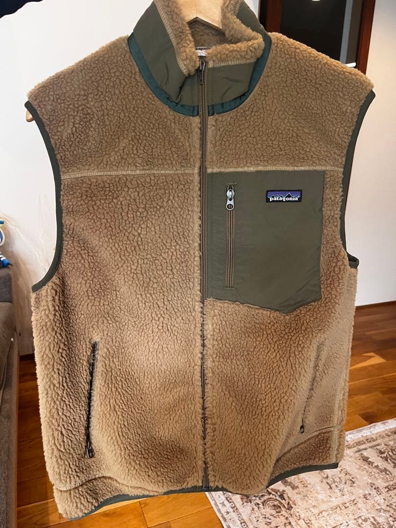 ken　patagonia メンズ ベスト M ベージュ/カーキ