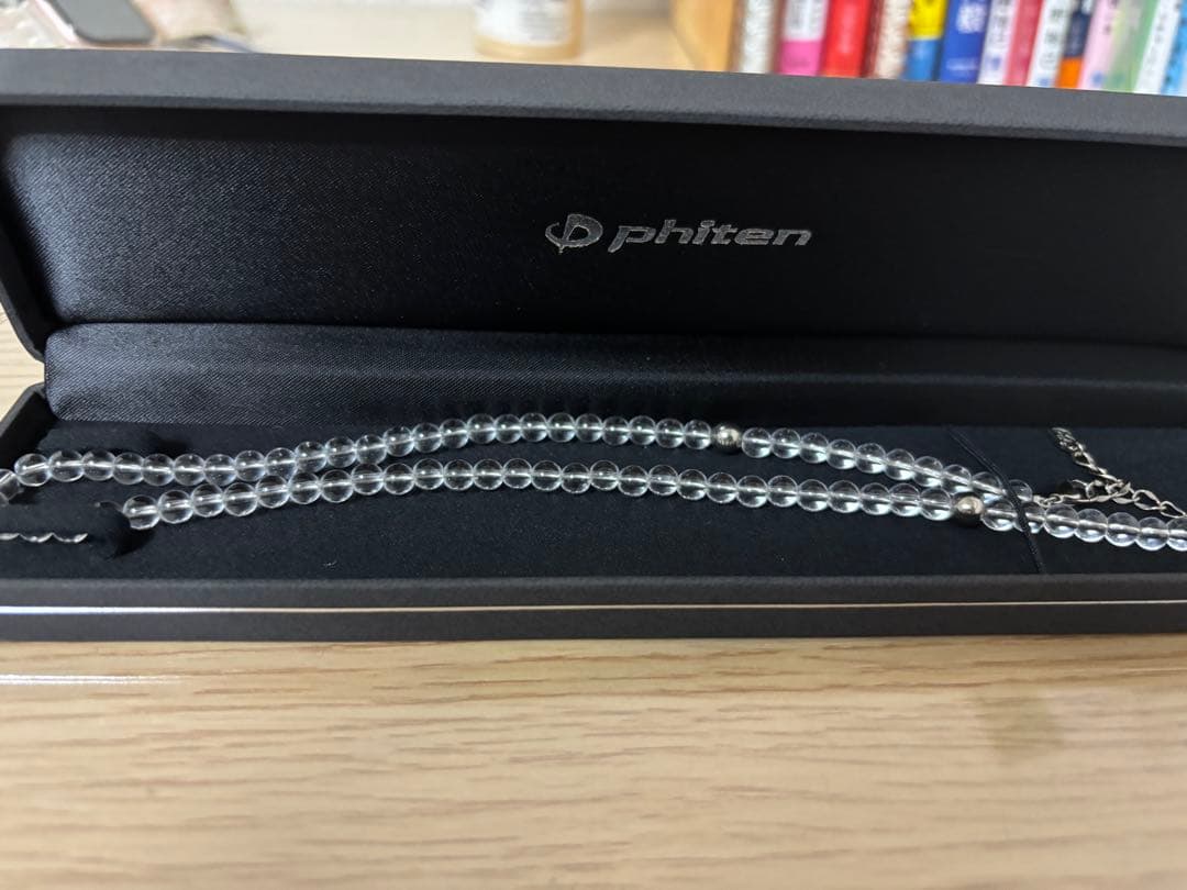 phiten 水晶ネックレス(5) 40cm