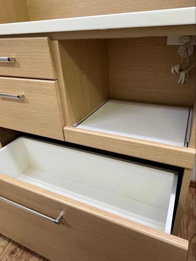 ニトリ キッチンボード RIPE-90KBS-NA 食器棚 キッチン収納