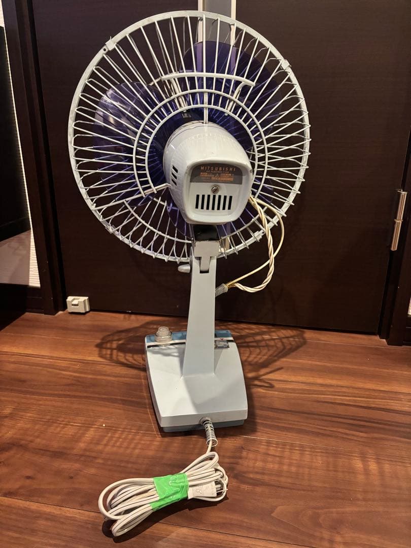 【昭和】【レトロ】三菱卓上扇風機 【D–30Ｘ】３０㎝　動作確認【送料込み】