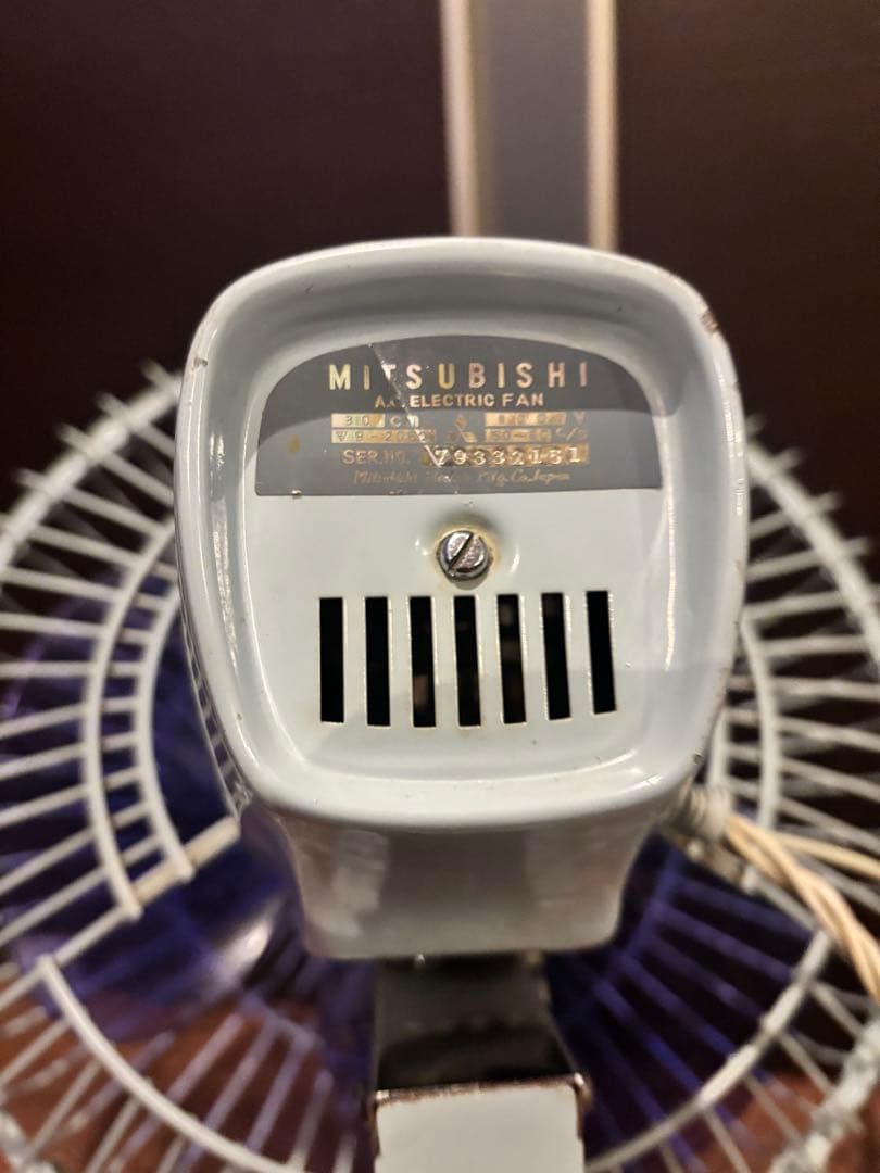 【昭和】【レトロ】三菱卓上扇風機 【D–30Ｘ】３０㎝　動作確認【送料込み】