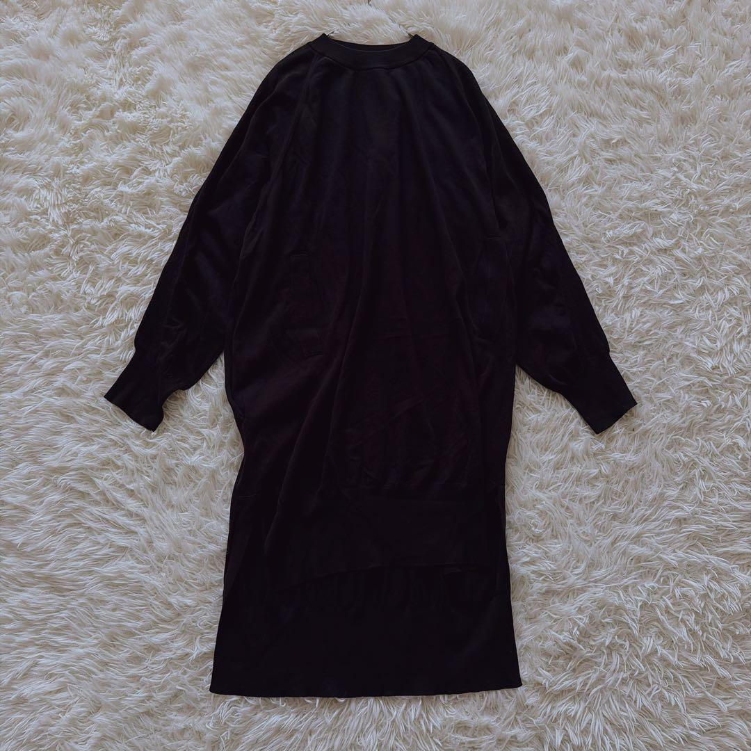 Y's ワイズ ヨウジヤマモト ワンピース 切替デザイン ロング丈 ブラック 黒