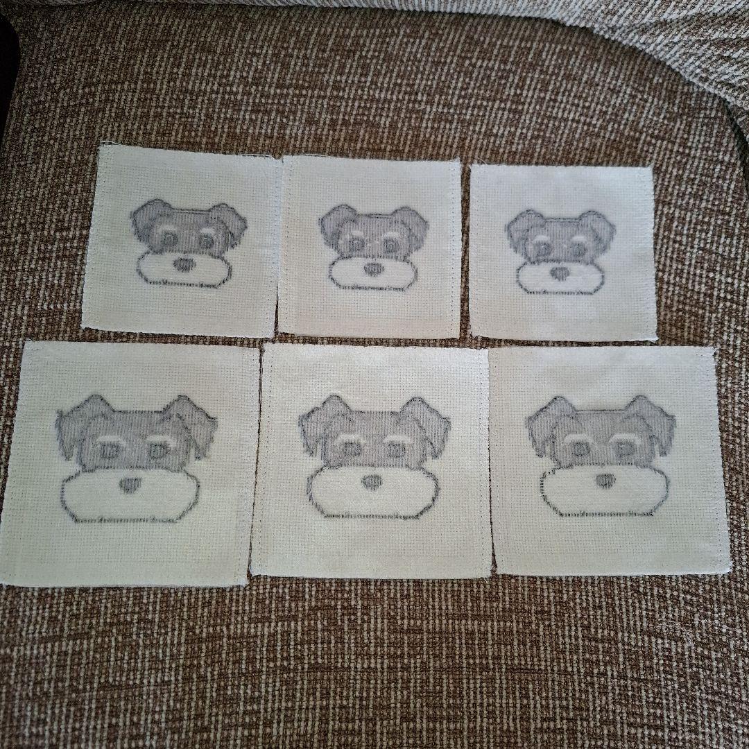 トイプードル刺繍入りトートバッグ 他　ハンドメイド