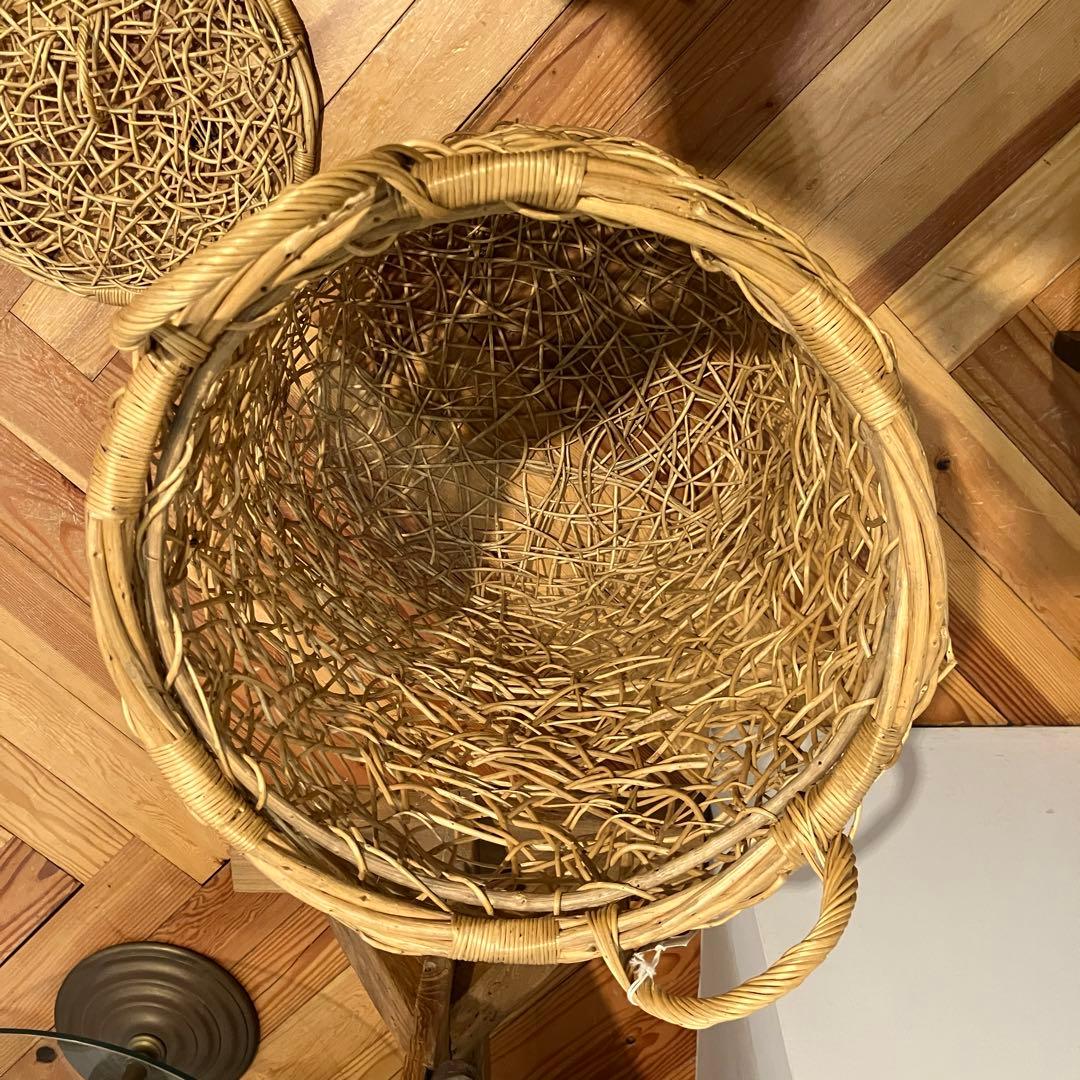 専用　アンティークランドリーバスケット　400 500