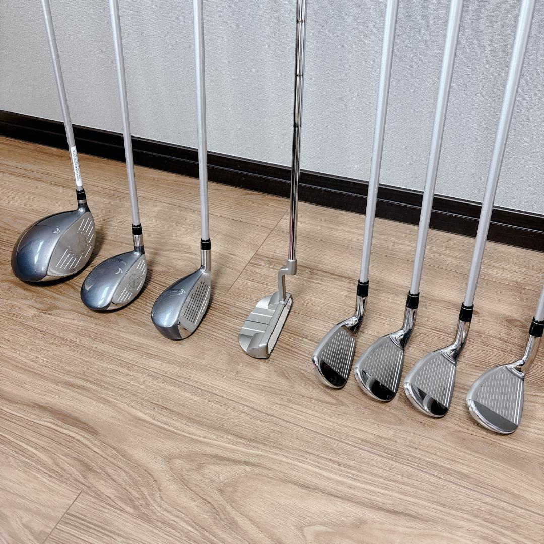 【レイ】キャロウェイ ソレイユ ゴルフクラブセット 8本 レインウェア付