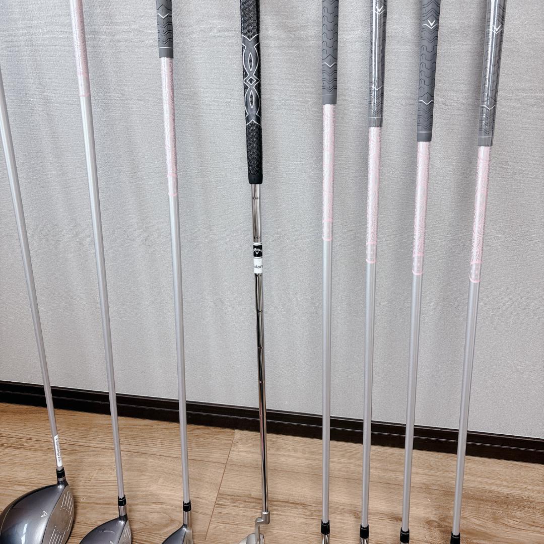 【レイ】キャロウェイ ソレイユ ゴルフクラブセット 8本 レインウェア付