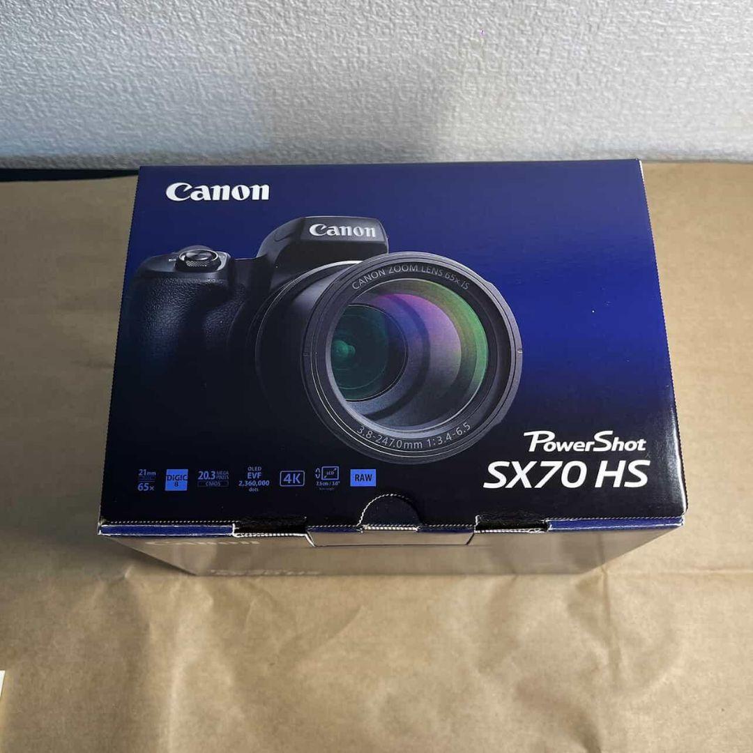 【新品展示品】Canon PowerShot SX70HS 本体　付属品あり完品