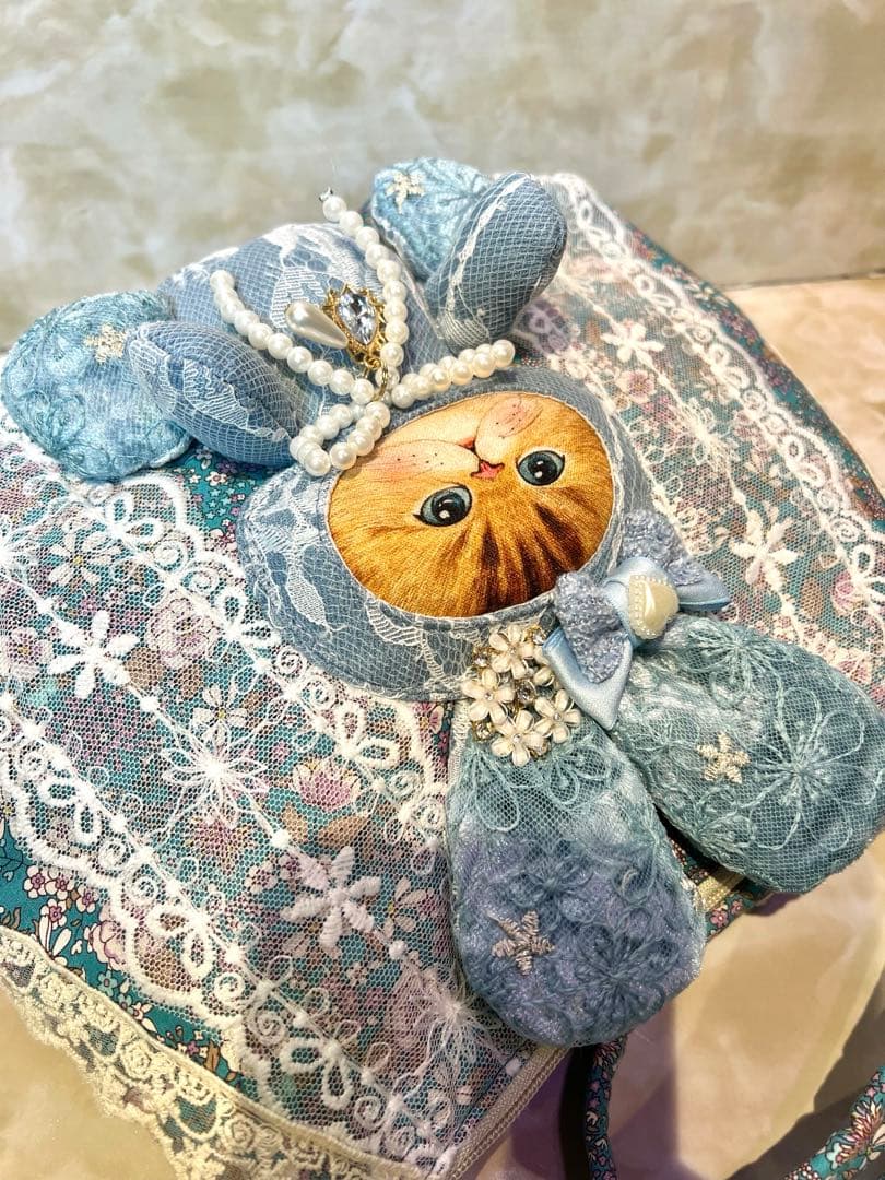 コヤンイサムチョン　コロンと可愛いファスナーショルダーバッグ　花柄生地