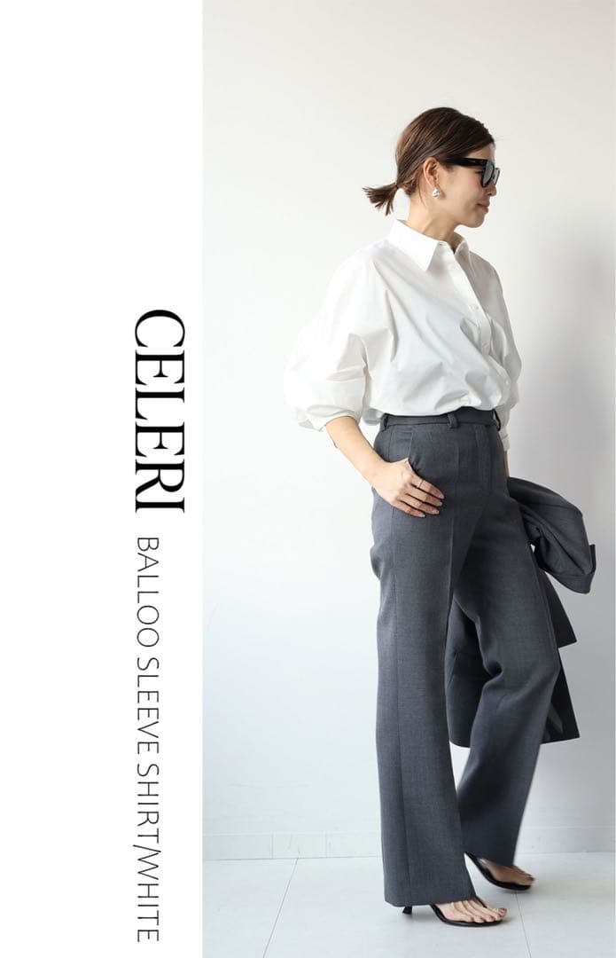 ♡新品タグ付♡　セルリ　ドゥーズィエムクラス　バルーンスリーブシャツ　25SS