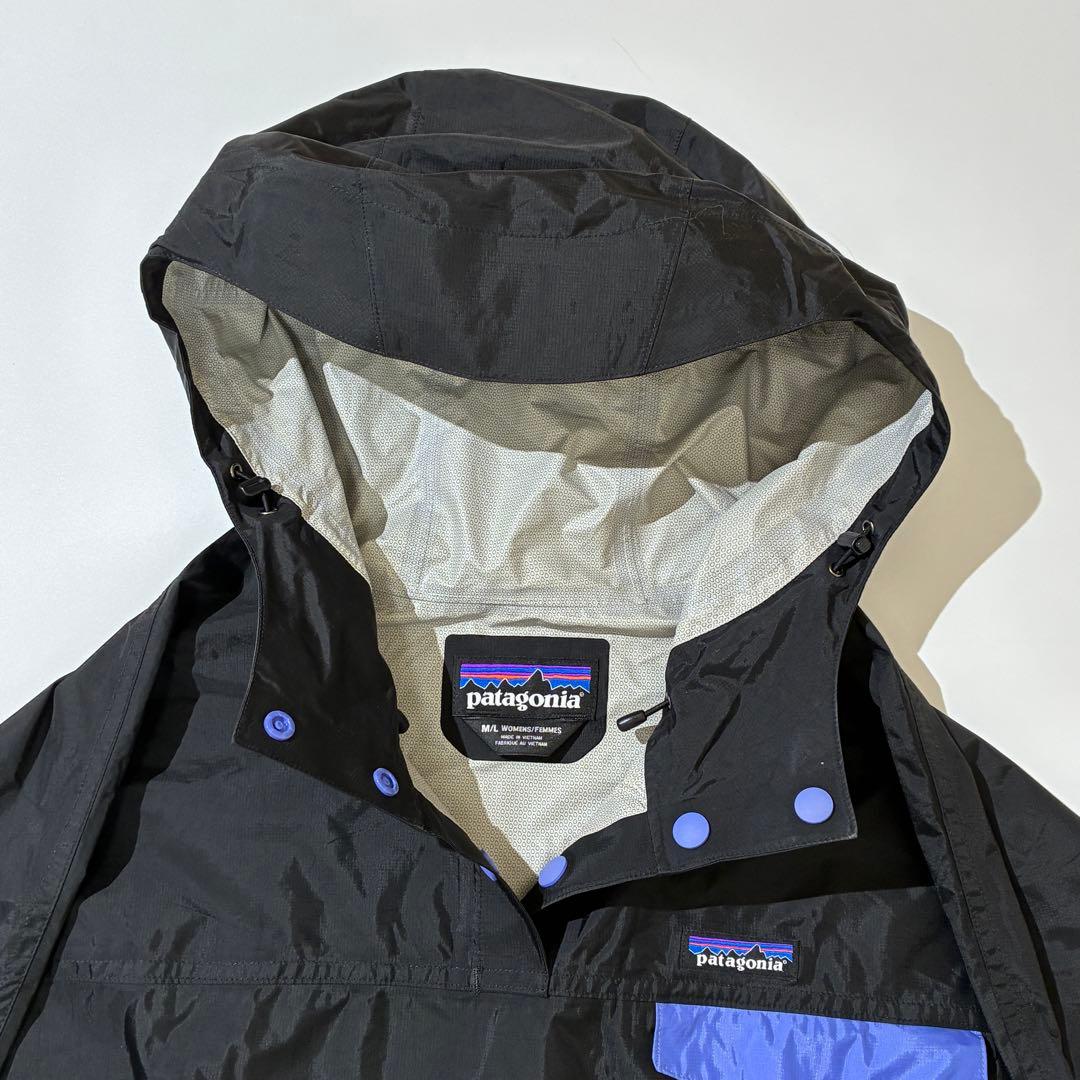 美品 patagonia パタゴニア レインポンチョ レインコート レディース